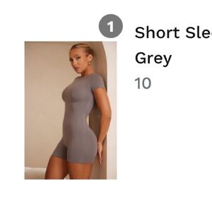 Oh Polly - Grey Playsuit